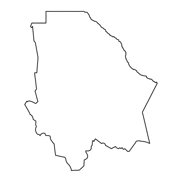 奇瓦瓦州地图 墨西哥的行政区划 矢量说明 — 图库矢量图片