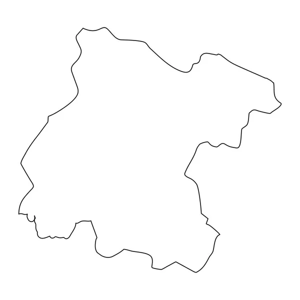 Guanajuato Mapa Estado Divisão Administrativa País México Ilustração Vetorial — Vetor de Stock