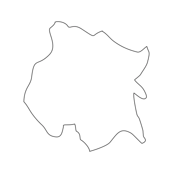 モレロス州の地図 メキシコの行政区画 ベクターイラスト — ストックベクタ