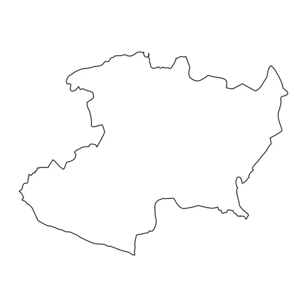 Carte État Michoacan Division Administrative Pays Mexique Illustration Vectorielle — Image vectorielle