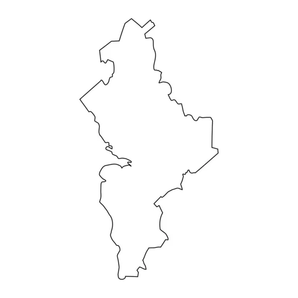 ヌエボ レオン州の地図 メキシコの国の行政部門 ベクターイラスト — ストックベクタ