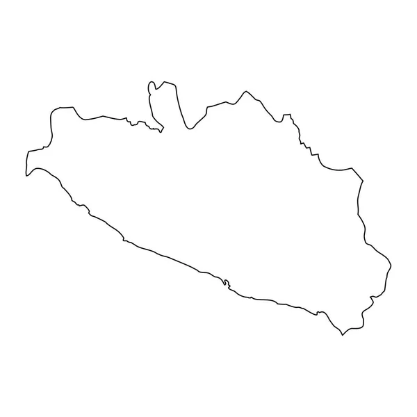 Guerrero Mapa Estado Divisão Administrativa País México Ilustração Vetorial — Vetor de Stock