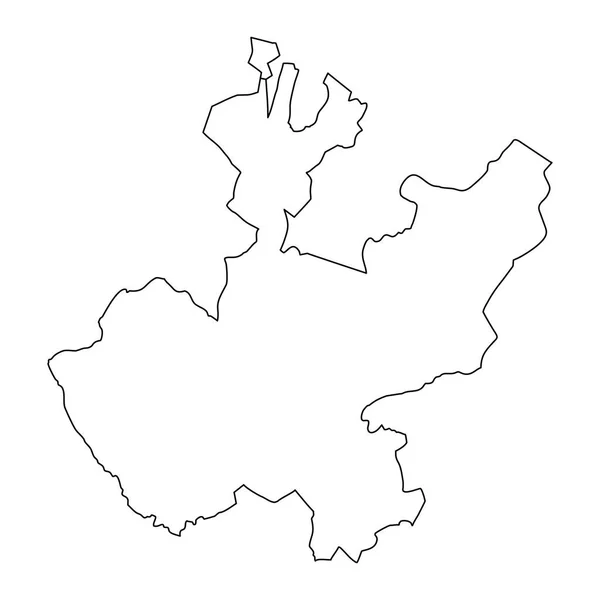 Κρατικός Χάρτης Του Χαλίσκο Διοικητική Διαίρεση Της Χώρας Του Μεξικού — Διανυσματικό Αρχείο