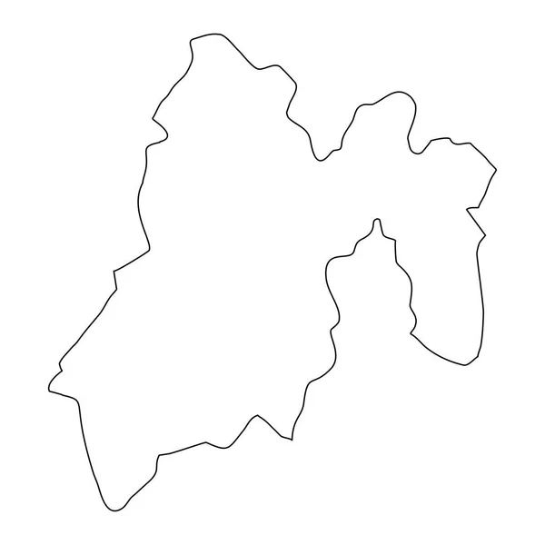 Carte État Mexique Division Administrative Pays Mexique Illustration Vectorielle — Image vectorielle