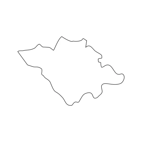 Carte État Tlaxcala Division Administrative Pays Mexique Illustration Vectorielle — Image vectorielle
