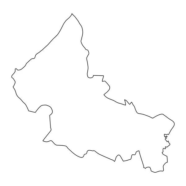 San Luis Potosí Mapa Del Estado División Administrativa Del País — Vector de stock