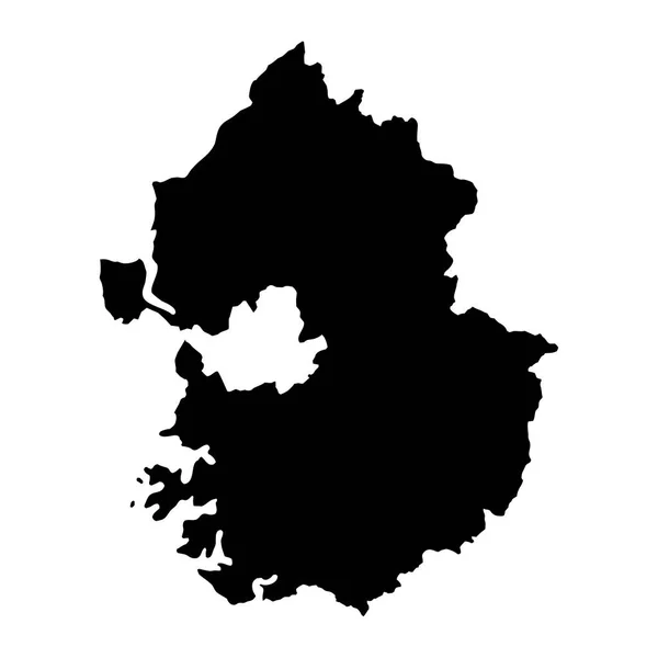 Mapa Província Gyeonggi Província Coreia Sul Ilustração Vetorial —  Vetores de Stock