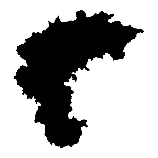 韓国の忠清北道の地図 ベクターイラスト — ストックベクタ