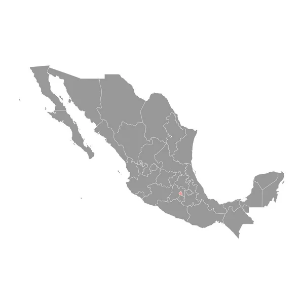 Χάρτης Πόλη Του Μεξικού Διοικητική Διαίρεση Της Χώρας Του Μεξικού — Διανυσματικό Αρχείο