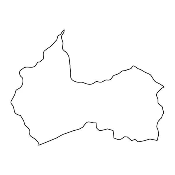Canindeyu Department Map Department Paraguay 일러스트 — 스톡 벡터