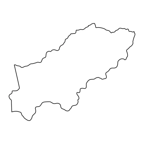 パラグアイ県のイタプア県の地図 ベクターイラスト — ストックベクタ