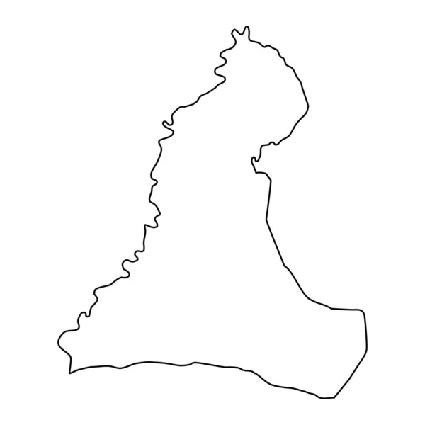 ネベンブク県地図パラグアイ県 ベクターイラスト — ストックベクタ