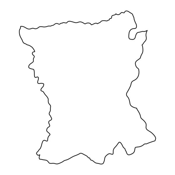 San Pedro Department Map Department Paraguay 일러스트 — 스톡 벡터