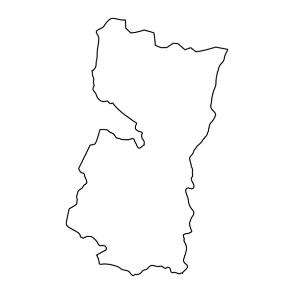 파라나 Alto Parana 파라과이의 지도이다 일러스트 — 스톡 벡터