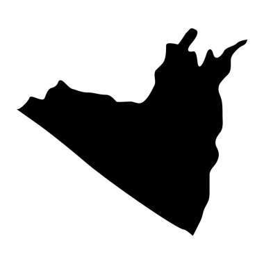 Retalhuleu departmanı haritası, Guatemala ülkesinin idari bölümü. Vektör illüstrasyonu.