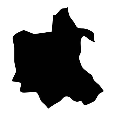 Totonicapan departmanı haritası, Guatemala ülkesinin idari bölümü. Vektör illüstrasyonu.