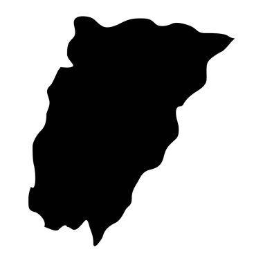 Chimaltenango departmanı haritası, Guatemala ülkesinin idari bölümü. Vektör illüstrasyonu.