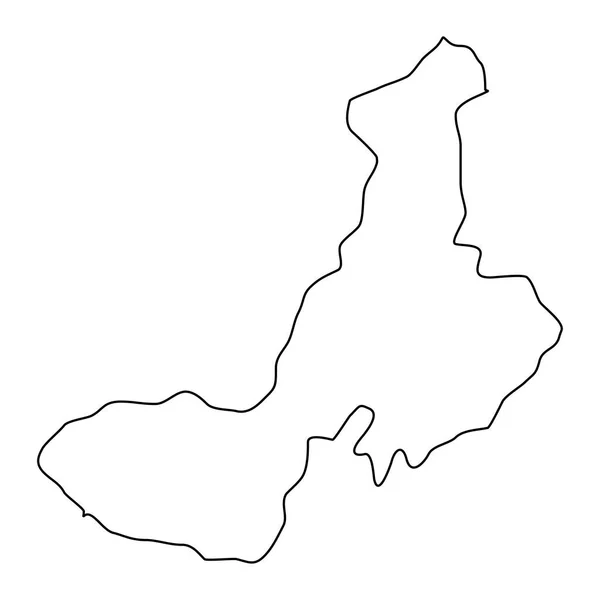 克萨尔特南戈省地图 危地马拉国家行政区划 矢量说明 — 图库矢量图片