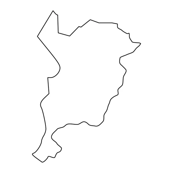 San Marcos Département Carte Division Administrative Pays Guatemala Illustration Vectorielle — Image vectorielle
