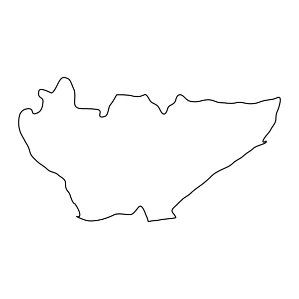 Карта Департамента Баха Верапас Административное Деление Страны Гватемала Векторная Иллюстрация — стоковый вектор