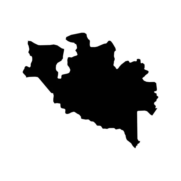 Níger Mapa Estado Divisão Administrativa País Nigéria Ilustração Vetorial — Vetor de Stock