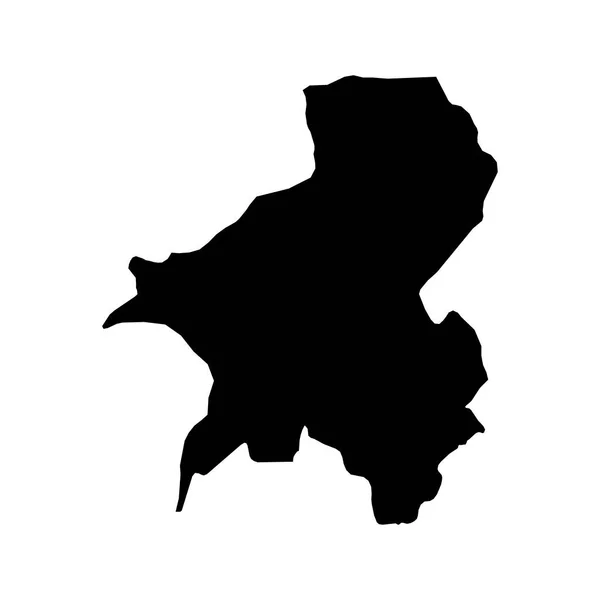 Карта Штата Тараба Административное Деление Нигерии Векторная Иллюстрация — стоковый вектор