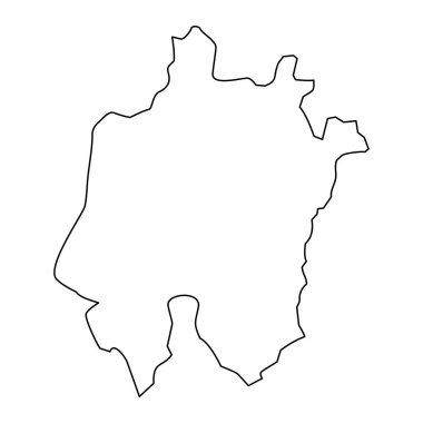 Daejeon haritası, büyük şehir Güney Kore. Vektör illüstrasyonu.