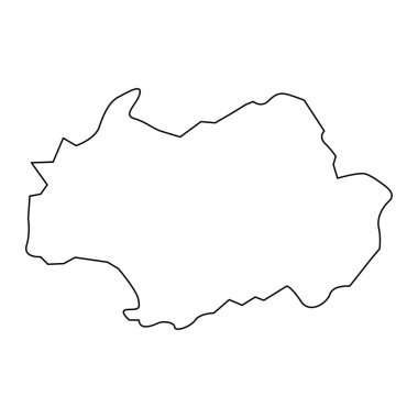 Gwangju haritası, büyük şehir Güney Kore. Vektör illüstrasyonu.