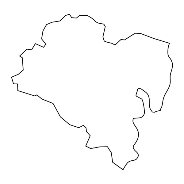 Ulsanova Mapa Metropolitní Město Jižní Korea Vektorová Ilustrace — Stockový vektor