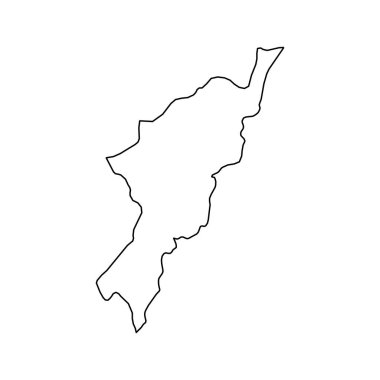 Adamawa devlet haritası, Nijerya 'nın idari bölümü. Vektör illüstrasyonu.