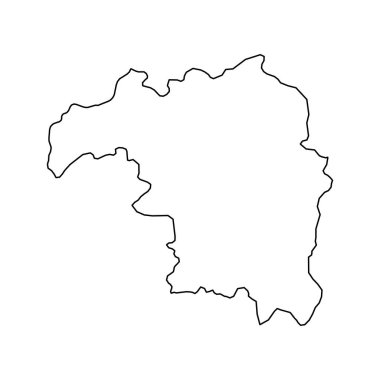 Kaduna devlet haritası, Nijerya 'nın idari bölümü. Vektör illüstrasyonu.