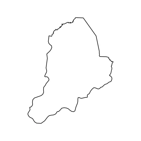 Карта Штата Борно Административное Деление Страны Нигерия Векторная Иллюстрация — стоковый вектор