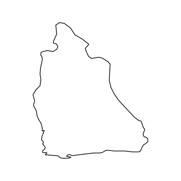 Akwa Ibom State Map Administrative Division Country Nigeria Vector Illustration — Διανυσματικό Αρχείο