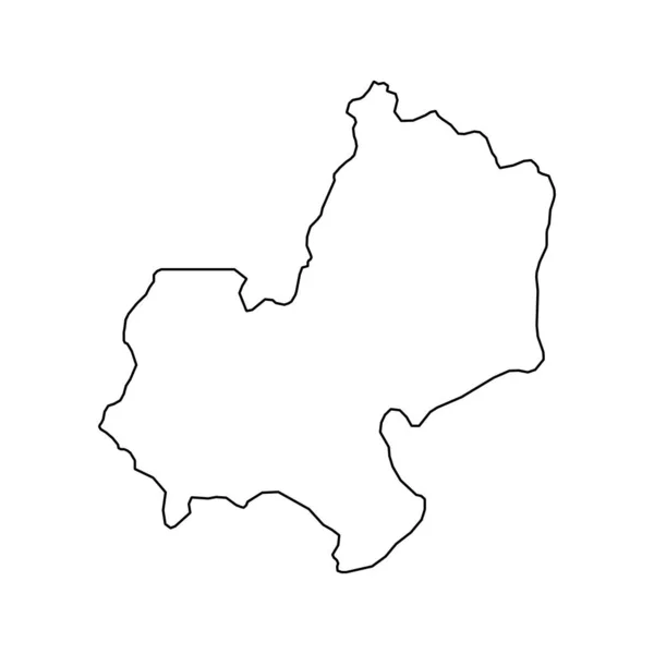Edo State Map Administrative Division Country Nigeria Vector Illustration — Archivo Imágenes Vectoriales