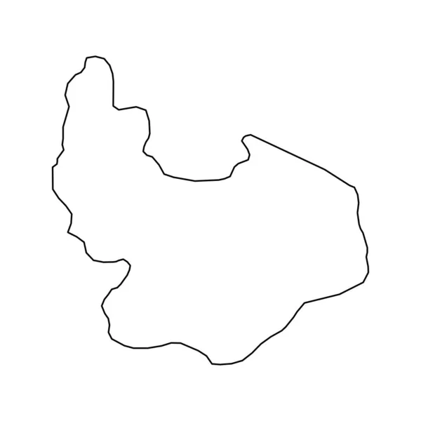 Карта Штату Плато Адміністративний Поділ Країни Нігерія Векторні Ілюстрації — стоковий вектор