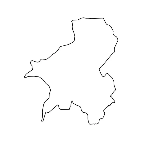 Mapa Estatal Taraba División Administrativa Del País Nigeria Ilustración Vectorial — Archivo Imágenes Vectoriales