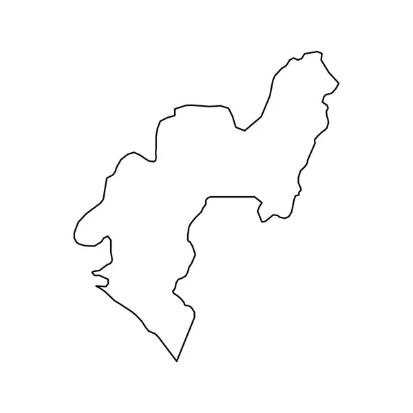 Ondo State Map Administrative Division Country Nigeria Vector Illustration — ストックベクタ