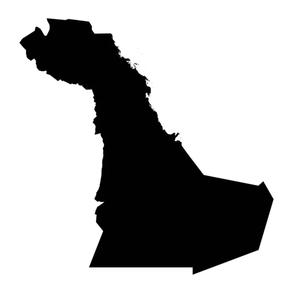 东部省 沙特阿拉伯的行政区划 矢量说明 — 图库矢量图片