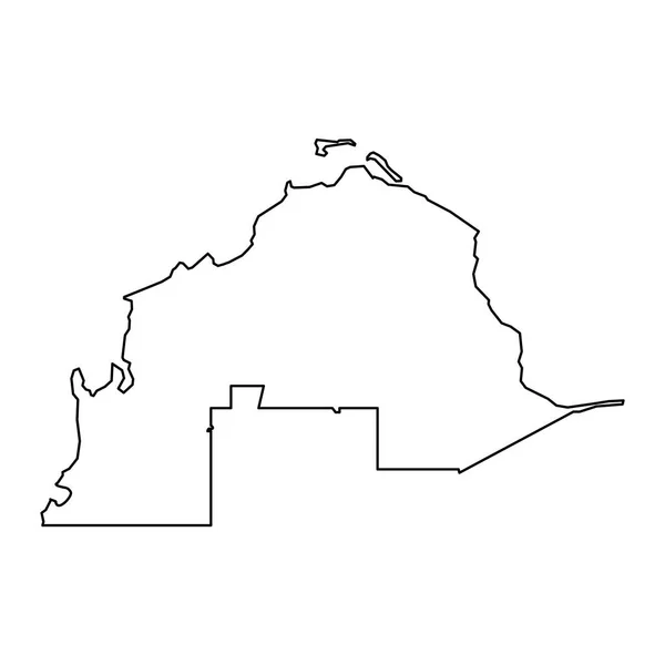 Shamal Municipalité Division Administrative Pays Qatar Illustration Vectorielle — Image vectorielle
