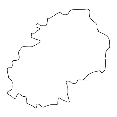 Dhale Valiliği, Yemen 'in idari bölümü. Vektör illüstrasyonu.