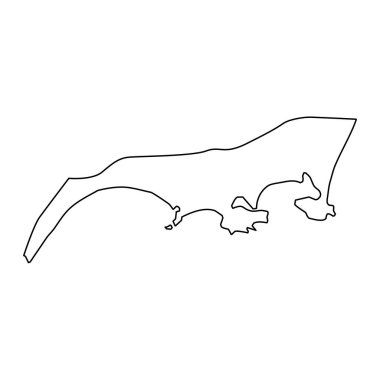 Aden Valiliği, Yemen 'in idari bölümü. Vektör illüstrasyonu.