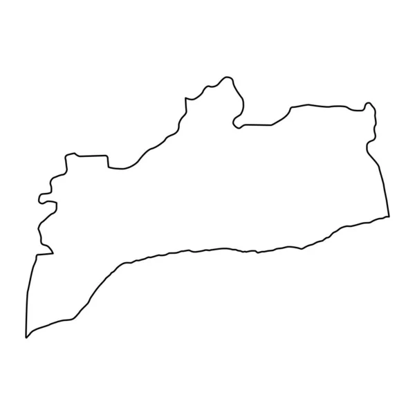 Abyan Valiliği Yemen Idari Bölümü Vektör Illüstrasyonu — Stok Vektör