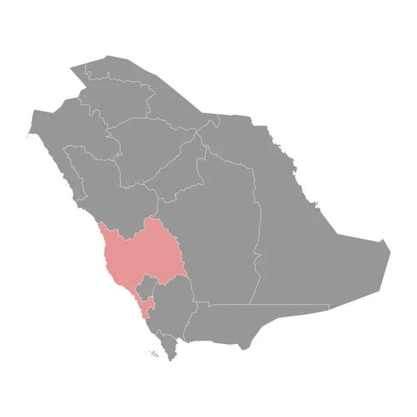 Mekke Eyaleti Suudi Arabistan Idari Bölümü Vektör Illüstrasyonu — Stok Vektör