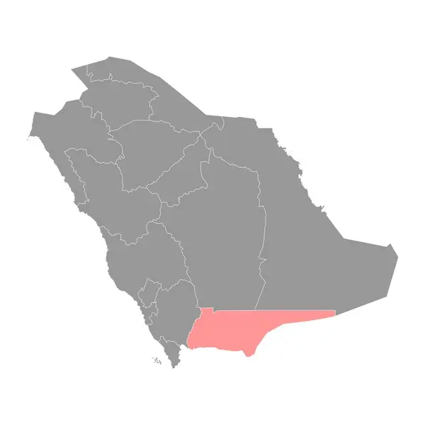 Najran Provinsen Administrativ Indelning Saudiarabien Vektorillustration — Stock vektor