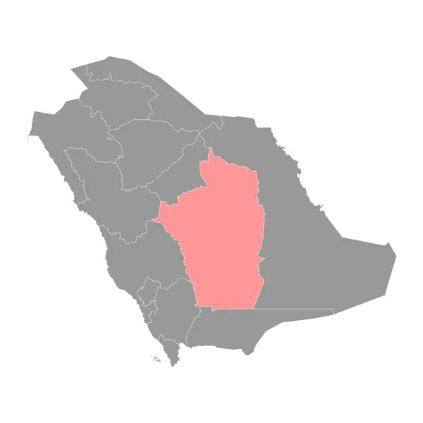 Riyadh Province Administrative Division Country Saudi Arabia Vector Illustration — Stock Vector