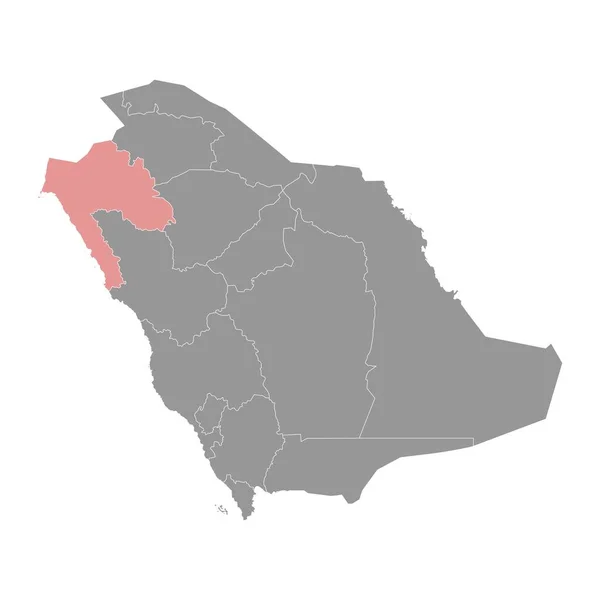 タブク州 サウジアラビアの行政部門 ベクトルイラスト — ストックベクタ