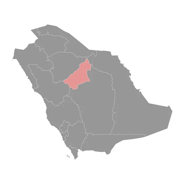 アルカシム県 サウジアラビアの行政部門 ベクトルイラスト — ストックベクタ