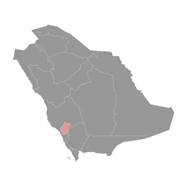 Provinz Bahah Verwaltungseinheit Des Landes Saudi Arabien Vektorillustration — Stockvektor