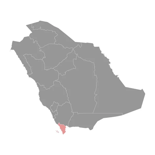 Jazan Provinz Verwaltungseinheit Des Landes Saudi Arabien Vektorillustration — Stockvektor
