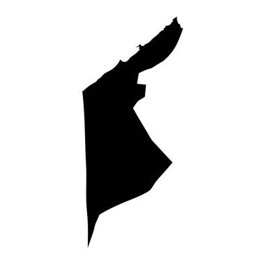 İskenderiye Valiliği haritası, Mısır idari bölümü. Vektör illüstrasyonu.